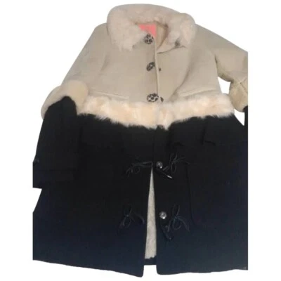 Leder Mantel von Manoush Gr. S auch XS, Lammfell und Wolle - Bild 1 von 4