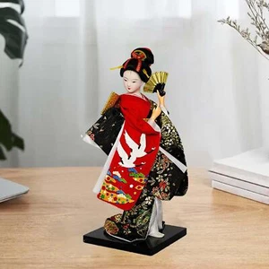 Japanische Geisha Kimono Puppe Geisha Figur für Schreibtisch Zuhause Tischdekoration - Bild 1 von 6