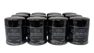 Kit de filtro de aceite y junta de aplastamiento de motor Subaru 15208AA21A y 803916010 - Paquete de 12 Foto 1 de 4