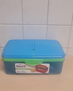 Brotdose Lunch Vesper Sandwich Snack Frühstück groß mit viele Fächer NEU - Bild 1 von 10