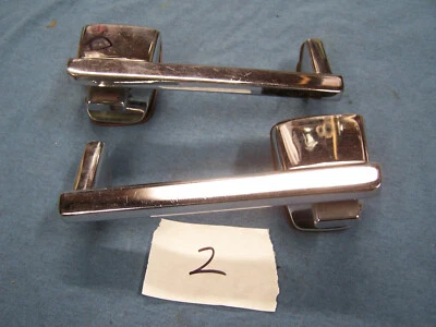 PAIR OE MOPAR 1964 CHRYSLER EXTERIOR DOOR HANDLES 64 NEWPORT 300 NEW YORKER - Image 1 of 4