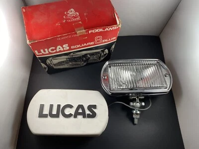 Luz de conducción Shelby GT500, MGB, Rolls Royce, TR6 Lucas NOS Square 8  Foto 1 de 4
