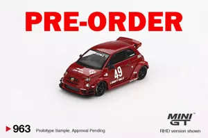 (Pre-order) Mini GT #963 LB-WORKS x Abas Works ABARTH 595 Red RHD Model Car - Bild 1 von 4