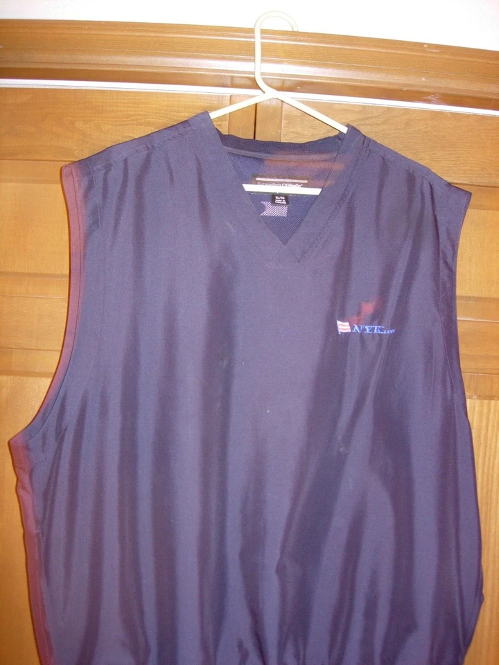 NYK Line Men's Extra Large XL Navy Blue Lined Wind Vest - Image 1 of 1