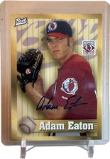 1998 Best Piedmont Boll Weevils Adam Eaton Autograph Auto Card W/Top Loader