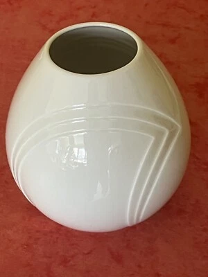 moderne weiße VASE von Kaiser - Bild 1 von 2