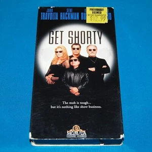 GET SHORTY Starring John Travolta and Gene Hackman on VHS Video Cassette Tape - Imagen 1 de 3