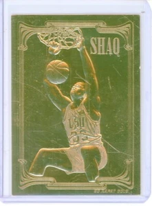 1994 CLASSIC GAMES 23kt GOLD TRADING CARD SHAQUILLE O'NEAL 65477/10,000 #1 OF 3  - Picture 1 of 2