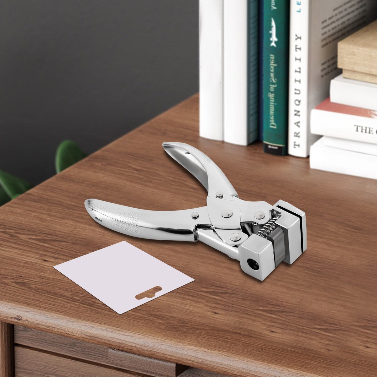 Single Hole Punch 2-Hole Paper Punch - Adjustable Low-Force Puncher For ...