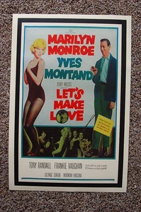 Póster de la película Lets Make Love Lobby Card Marilyn Monroe Yves Montand Tony Randall - Imagen 1 de 1