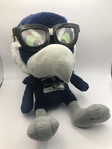 Seattle Seahawks Study Buddy-NFL Plush Stuffed Animal Mascot Cover