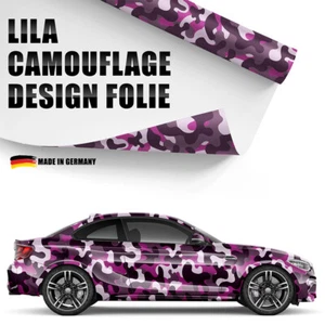 ⭐Design Pellicola Auto Viola Mimetica 3D Car-Wrapping Senza Bolle 1500x150cm - Foto 1 di 7