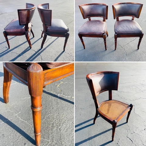 REMARKABLE PAIR OF VINTAGE KLESMOS STYLE ACCENT CHAIRS Cover