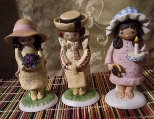 1983 ENESCO COUNTY FAIR COLLECTABLES 3 PORCELAIN FIGURINES - Picture 1 of 1