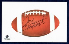 "Denver Broncos" Jon Keyworth Signed LOGO Card Global Authentic Hologram