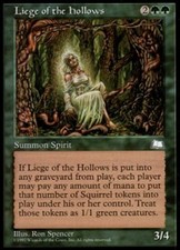 1x Liege of the Hollows Moderate Play, English Weatherlight MTG Magic