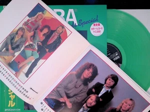ABBA Love Sounds Special Japan Green Vinyl LP 1982 Discomate + RARE POSTER - Bild 1 von 13