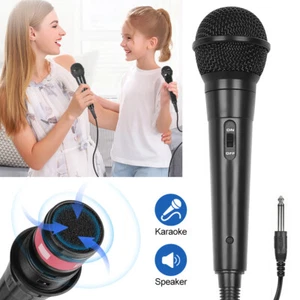 Pro Wired Dynamic Karaoke Microphone 9.8ft Cable Handheld Mic for Speakers - Picture 1 of 15