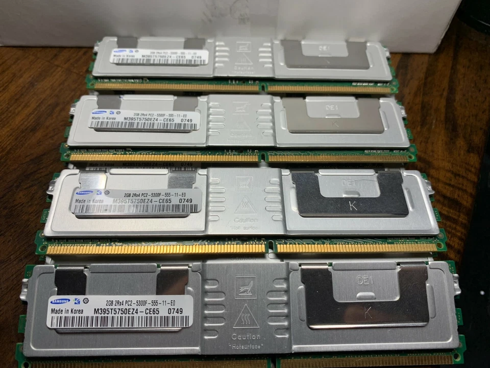 Samsung 16GB (8x 2GB) 2Rx4 5300F PC2 DDR2 FBIMM ECC Registered Server Memory - Image 1 of 1