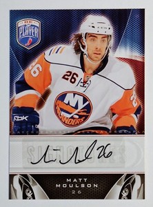 2009-10 Matt Moulson Upper Deck Be a Player Signatures #S-MN Auto Islanders