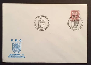 Finland Stamps 1977 First Day Cover Lion Viisitoista Cancel (w) - Picture 1 of 2