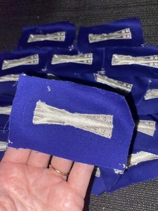 Ein (1) AIR FORCE BASIC RAISSILE MAN Abzeichen Köper silber und blaues Tuch AUFNÄHER-60ERer - Bild 1 von 4