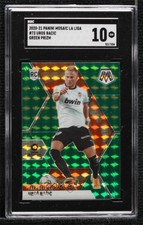 2020-21 Panini Mosaic La Liga Green Mosaic Uros Racic #73 SGC 10 GEM Rookie RC