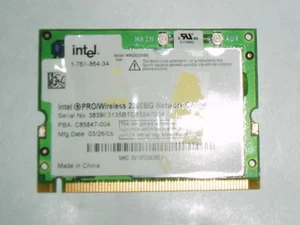 Intel PRO Mini PCI 2200BG Wi-Fi pour VGN-A417M / PCG-8T1M - Photo 1/1