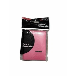 Trading Card Supplies - BCW Deck Guards -PINK (Double Matte)(50 Premium Sleeves) - Picture 1 of 2