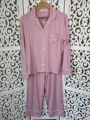 Peter Alexander Pink Bamboo Pyjama Set Size M 12 New With Tags - image 1 of 4