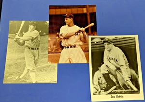 LOU GEHRIG - 3er Set - 8x10 Fotos New York Yankees - Bild 1 von 6