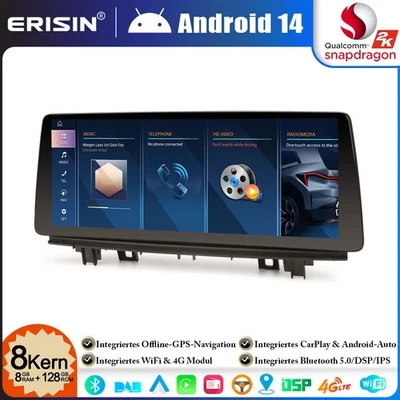 12.3" 8G+128GB Android 14 Autoradio GPS Navi DAB+Wifi CarPlay für BMW X1 F48 NBT - Bild 1 von 4
