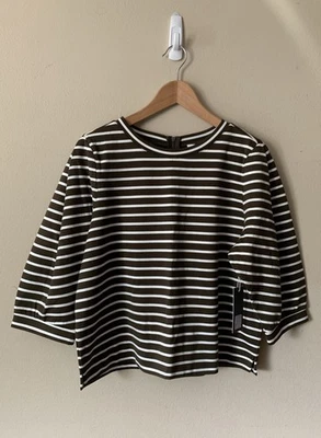 Camisa manga 3/4 a rayas Nordstrom Signature talla L nueva con etiquetas Foto 1 de 4