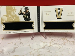 2015 Panini National Treasure Vanderbilt University Dansby Swanson /25 Patch - Picture 1 of 2