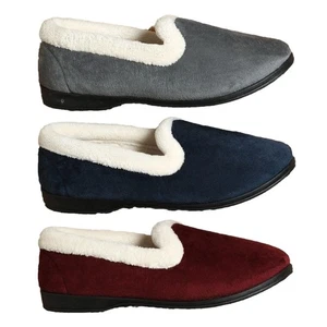 County Classics Women's Full Slippers, Fleece Lined, Rubber Soles, Cosy Comfort - Picture 1 of 1