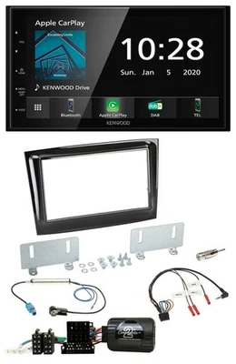 Kenwood Bluetooth Lenkrad DAB USB 2DIN Autoradio für Fiat Doblo VDO ab 2015 pian - Bild 1 von 4
