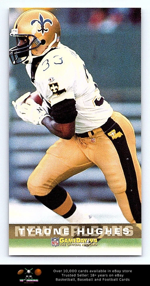 1994 GameDay FOOTBALL #277 Tyrone Hughes - Image 1 of 2
