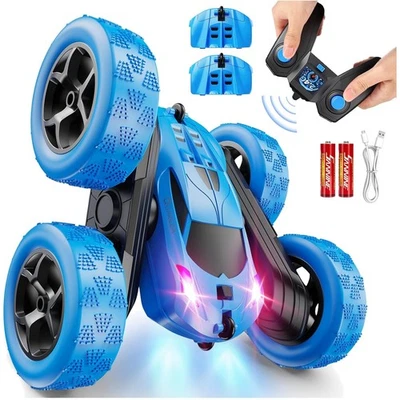 Remote Control Car, RC Cars Toys for Kids Ages 6-12, 4WD Stunt Car with LED L... - Image 1 of 4
