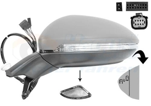 VAN WEZEL Außenspiegel Links für VW Golf VII Alltrack - Bild 1 von 1