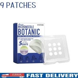 Microneedle Botanic Skin Tag Remover Patch natural herbal Removal Treatment 9 x - Picture 1 of 17