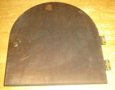Seth Thomas Tambour Mantel Clock Case Movement Access Door with Hinges - Image 1 of 4
