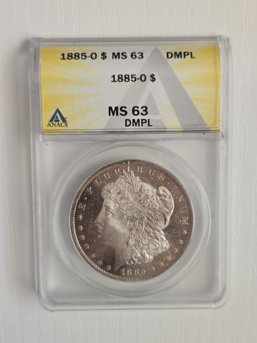MS 63 Graded 1885 Year Morgan US Dollars (1878-1921) for