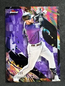 ⭐🦄 2024 Topps Finest - Uncommon Kris Bryant #164 Purple Refractor /200 🆓📦 - Picture 1 of 3