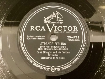 E 78 rpm  DUKE ELLINGTON Strange Feeling / Balcony Serenade AL HIBBLER - Image 1 of 4