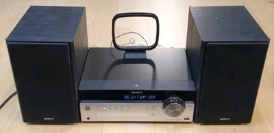 Sony CMT-SBT100 Stereo Sound System With Speakers- CD/Radio/Bluetooth- Working - Image 1 of 4