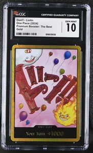 One Piece Charlotte Linlin Gold DON!! PRB01 Premium Booster - The Best PSA 10 - Picture 1 of 2
