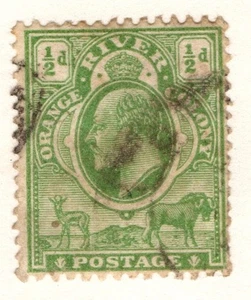 South Africa Orange River Colony 1903 ½d Half Penny green SG139 Used - Bild 1 von 1