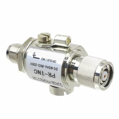 surge protector Lightning Arrestor RF coax RP-TNC male to female  DC 0-6GHz 230V - Image 1 of 4