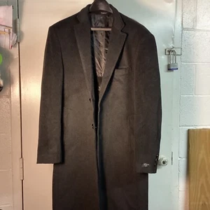 Abrigo para hombre Elegance Diseño Italiano Mezcla de Lana 2 Botones Gris Oscuro Talla 50 - Imagen 1 de 12