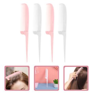  4 Pcs Folding Tooth Picking Comb Tail Healthy Hair Hand Holding